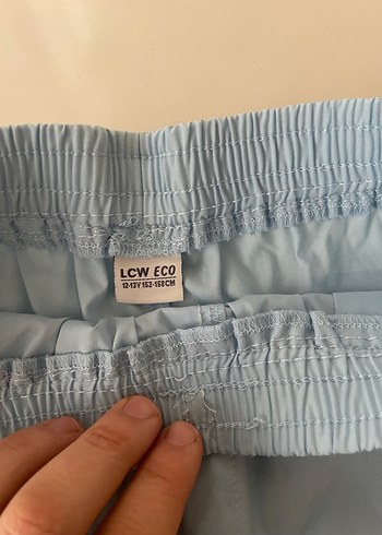 Mavi Mini Rahat Şort - Görsel 5