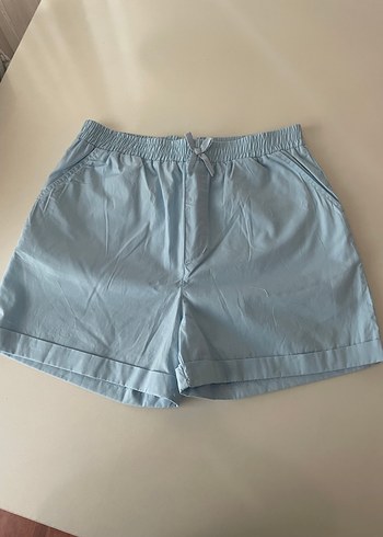 Mavi Mini Rahat Şort - Görsel 2