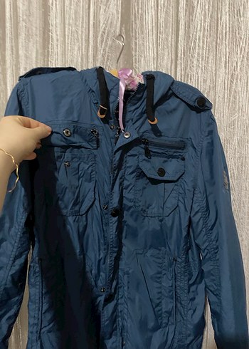 Erkek Koyu Mavi Denim Ceket - Görsel 4