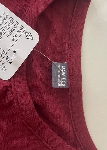 Bordo Baskılı TişörtKısa Kollu - Görsel 4