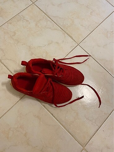 Diğer Kırmızı Spor Yürüyüş Sneaker Ayakkabı