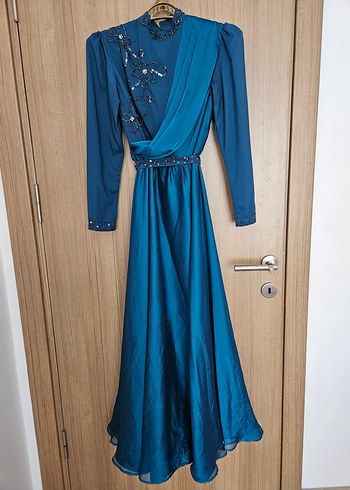 Özel Dikim Tesettür Abiye - Görsel 5