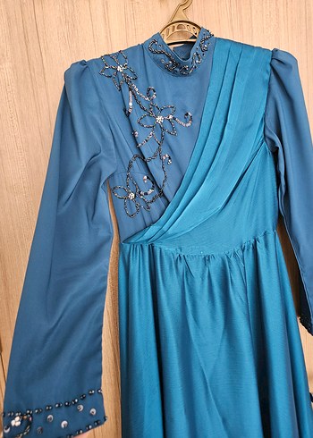 Özel Dikim Tesettür Abiye - Görsel 7