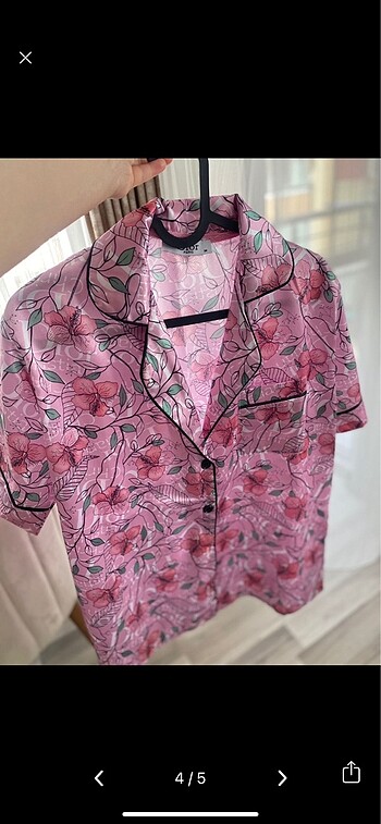 Dior Saten Şortlu Pijama Takımı