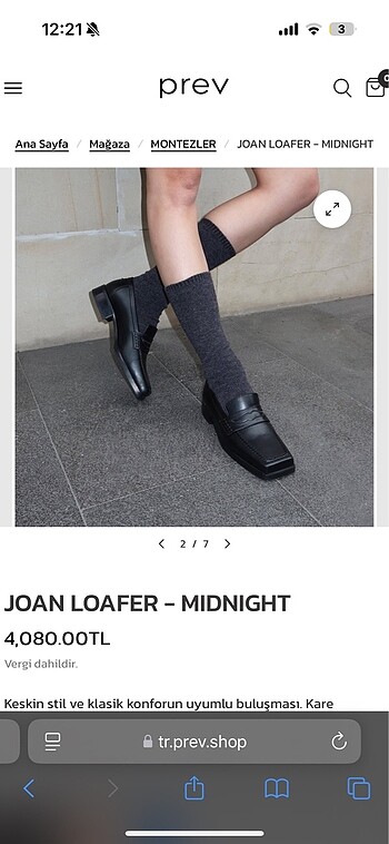 Vakkorama Prev Joan Siyah Loafer