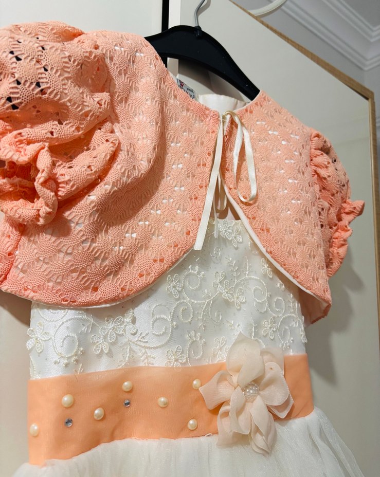 Kız Çocuk Çok Renkli Kat Kat Elbise - Görsel 2