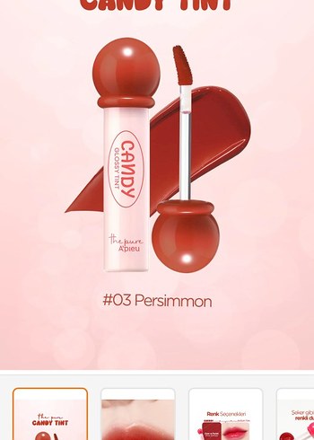 İKİ TANE RUJ BİRİSİ PARLAK MISSHA BİRİSİ ROM&ND MAT KÖPÜK YAPI - Görsel 3