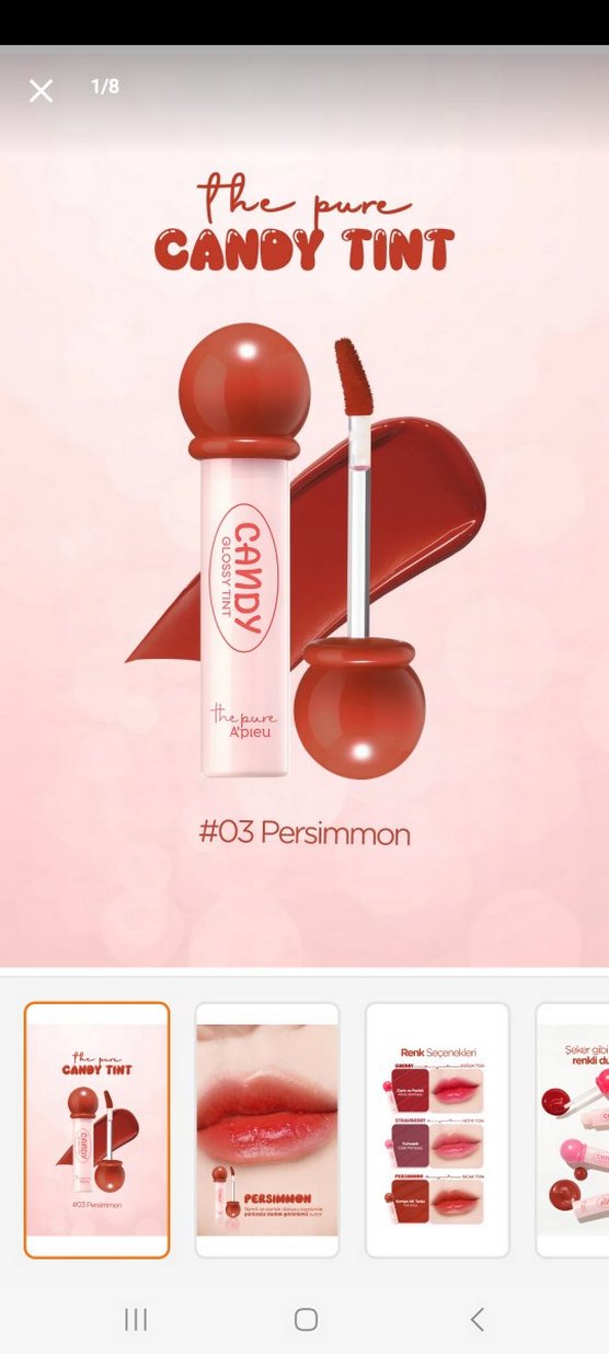 İKİ TANE RUJ BİRİSİ PARLAK MISSHA BİRİSİ ROM&ND MAT KÖPÜK YAPI - Görsel 3