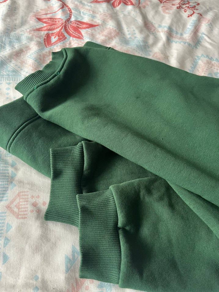 Yeşil Oversize Kadın Sweatshirt - Görsel 3