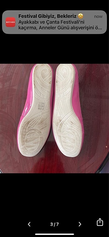 39,5 Beden Ninewest rugan babet az kullanılmış 39,5