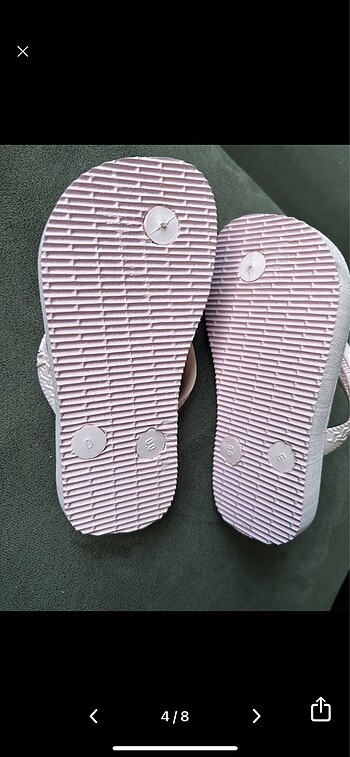 24 Beden pembe Renk Havaianas 23-24 beden çocuk flip flop