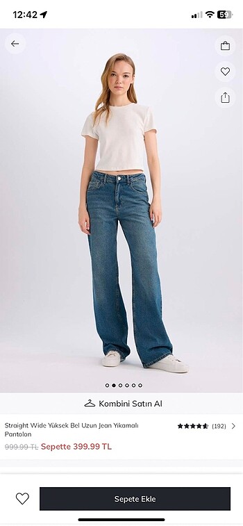 defacto wide leg jean