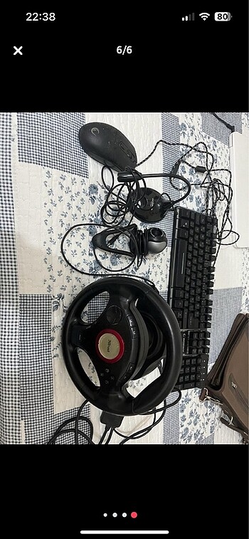 Oyun direksiyonu klavye mouse kamera mikrofon vr gözlük