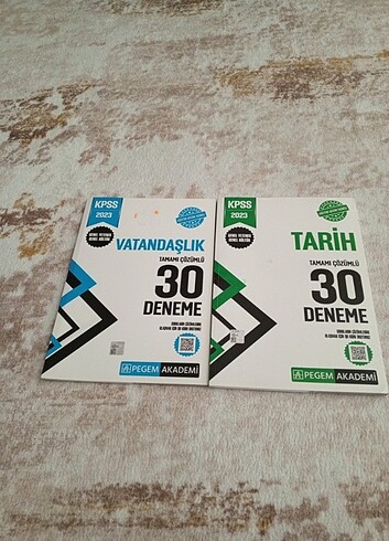 Pegem Akademi Vatandaşlik&Tarih 30 Deneme Tamamı Cözümlü