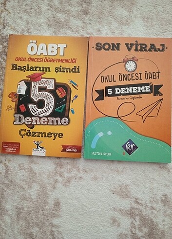 Okul Öncesi ÖABT İki Kitap 5 Deneme Tamamı Cözümlü