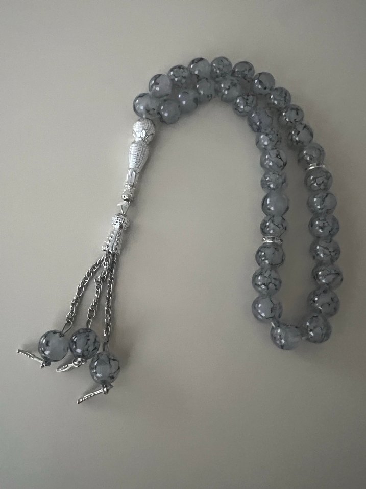 Gri Minimalist Erkek Tesbih - Görsel 2