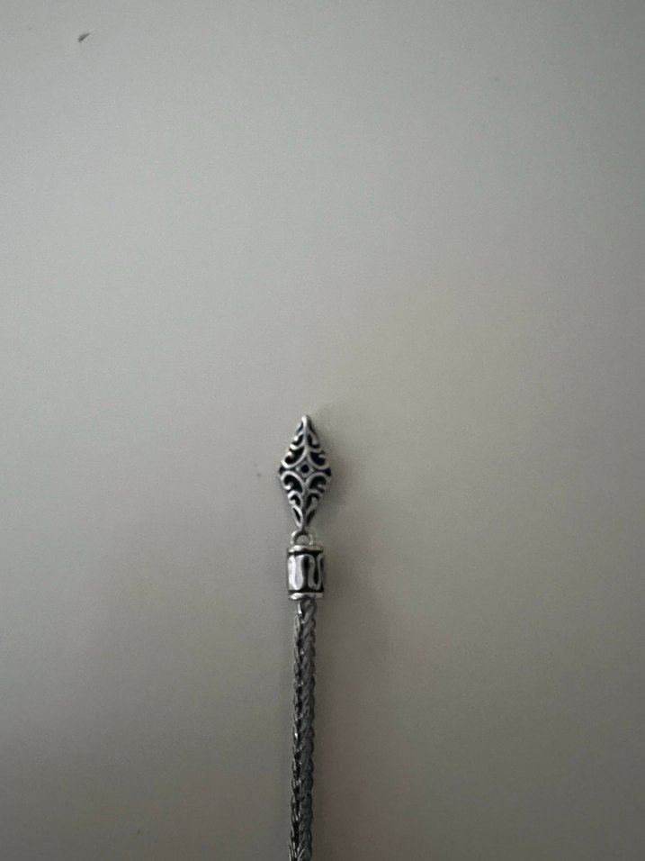 Gümüş püskürlü erkek tespi Çelik ipli - Görsel 5