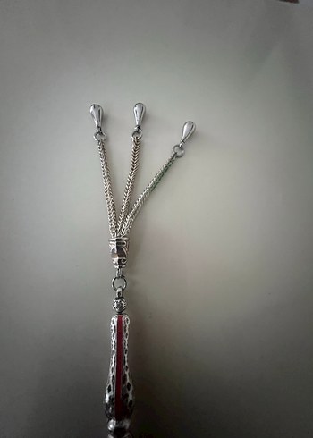 Bordo Erkek Tesbih Gri Detaylı - Görsel 2