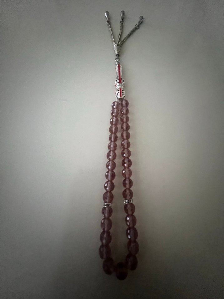 Bordo Erkek Tesbih Gri Detaylı - Görsel 3