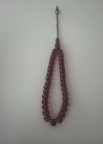 Bordo kesmeErkek Tesbi
Gümüş püskürlü - Görsel 5