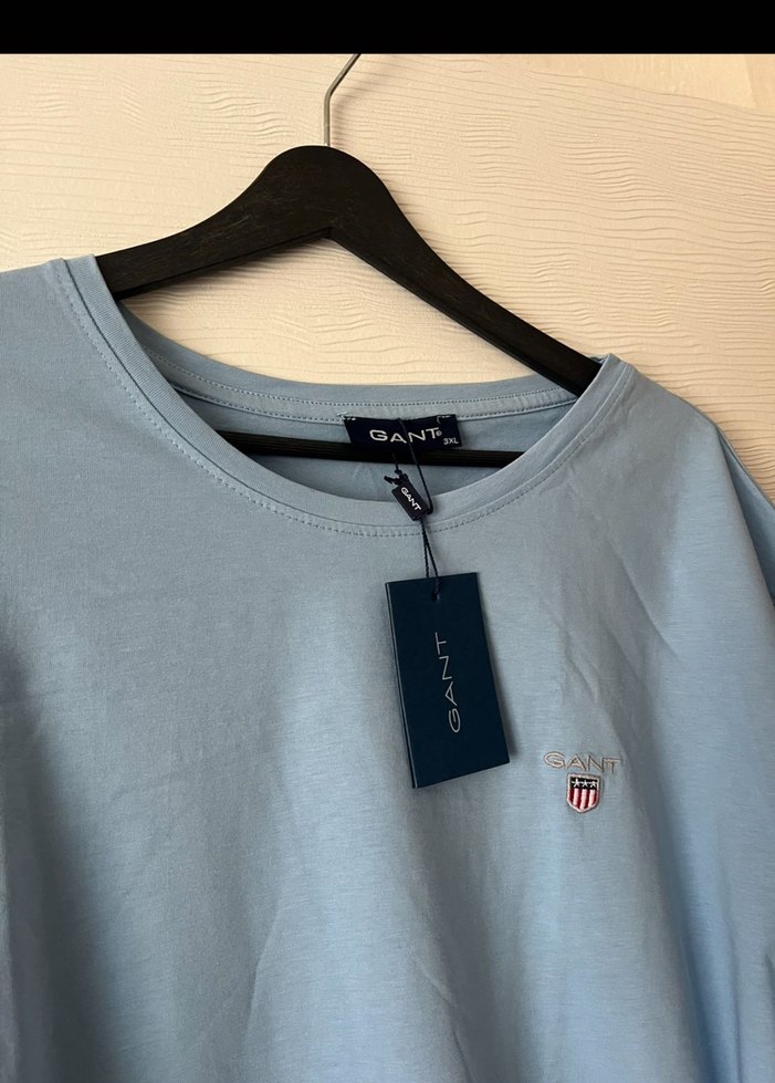 Mavi Pamuklu Erkek Tişört - Görsel 2