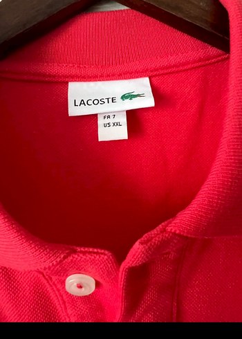 Kırmızı Düğmeli Kısa Kollu Polo Tişört - Görsel 3