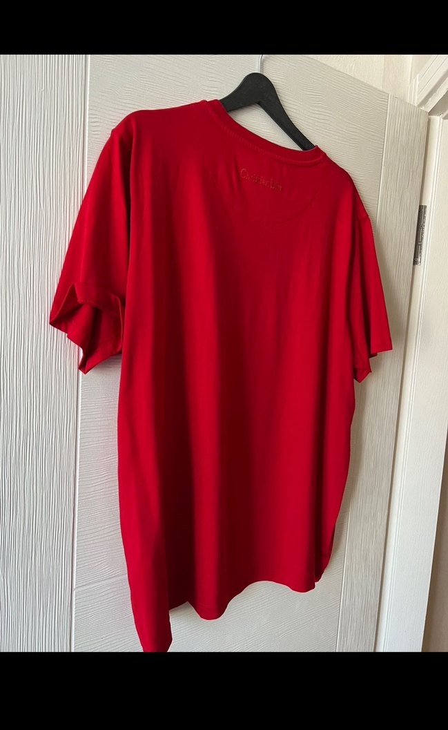 Kırmızı Erkek Kısa Kollu orjinal tişort - Görsel 2