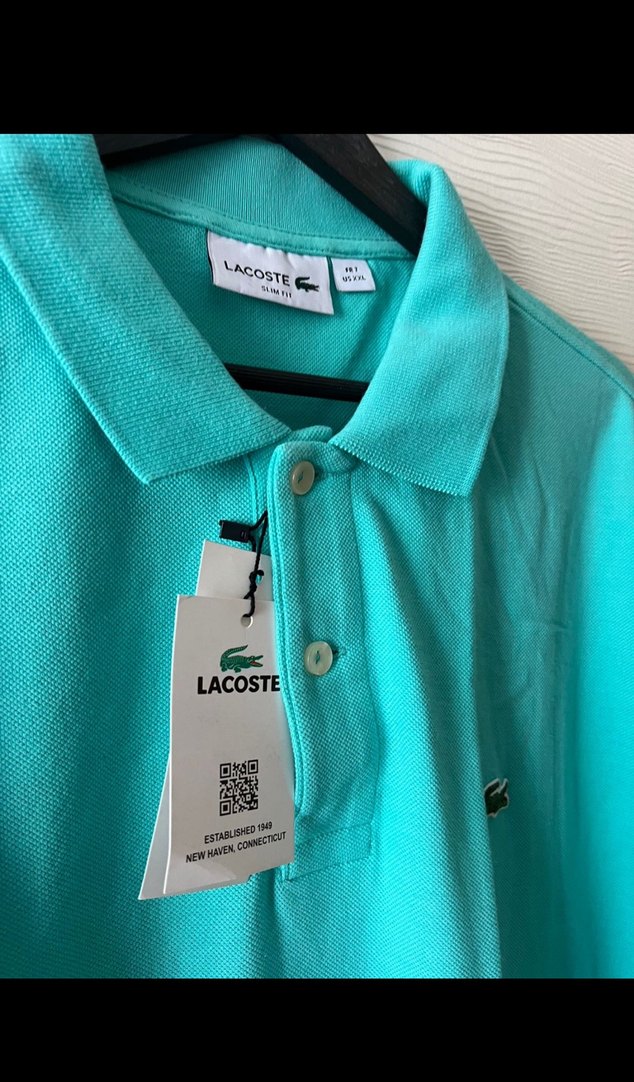 Kırmızı Erkek Keten Polo Tişört - Görsel 2