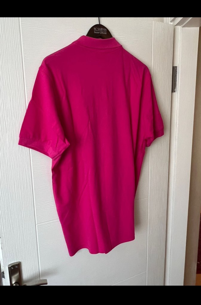 Erkek Pembe Kısa Kollu Polo Tişört - Görsel 2