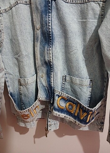 CALVEN KLEİN Tarz XL Kot Ceket - Görsel 5