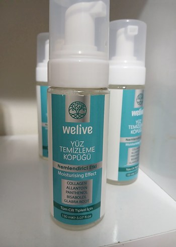Welive Nemlendirici Yüz Temizleme Köpüğü 150 ml