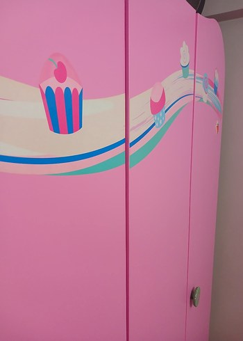 Pastel Pembe ÇİLEK MARKALI Çocuk Gardırop - Görsel 5