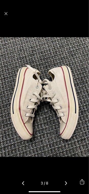 36,5 Beden Converse beyaz spor ayakkabı