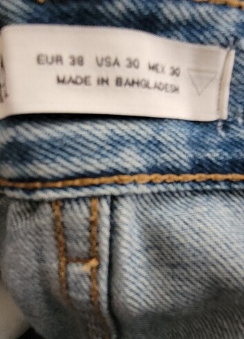 38 Beden mavi Renk Zara Cargo Jeans