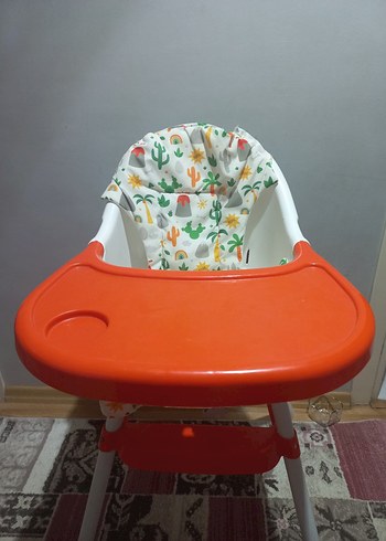 Renkli Turuncu Çocuk Mama Sandalyesi - Görsel 2