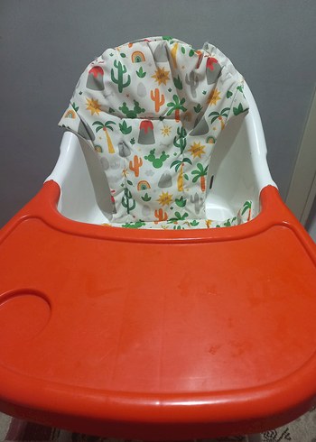 Renkli Turuncu Çocuk Mama Sandalyesi - Görsel 3