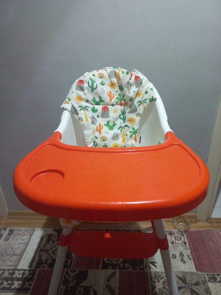 Renkli Turuncu Çocuk Mama Sandalyesi - Görsel 2