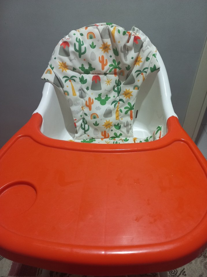 Renkli Turuncu Çocuk Mama Sandalyesi - Görsel 3