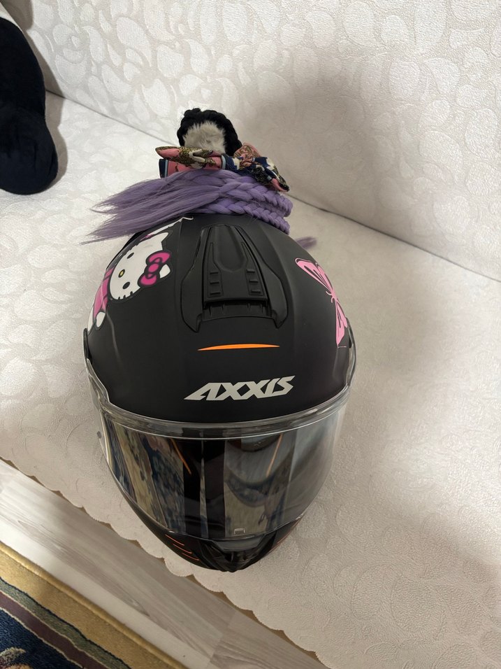 Motorcu Kaskı Axxıs Siyah - Görsel 2