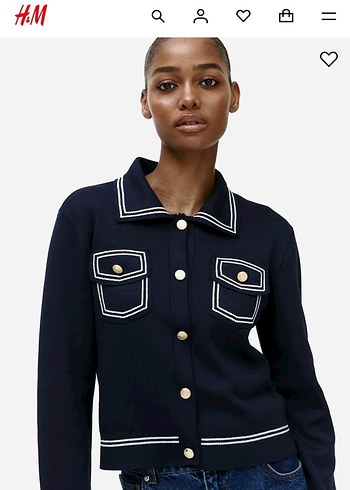 H&M H&M lacivert hırka