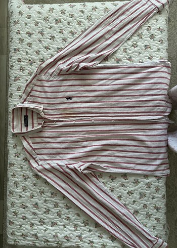 Ralph Lauren Kirmizi Cizgili Pamuklu Gomlek