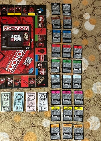  Beden Renk Monopoly la casa de papel kutu oyunu 