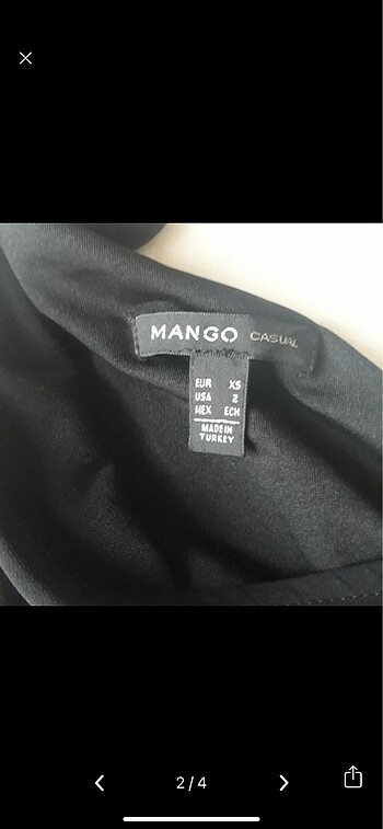 xs Beden Mango Elbise