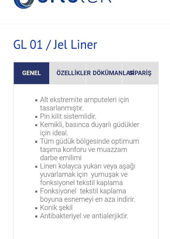Ortotek liner gel protez içi - Görsel 5