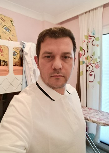 Erkek Beyaz Kısa Kollu Pamuklu sweatshirt
