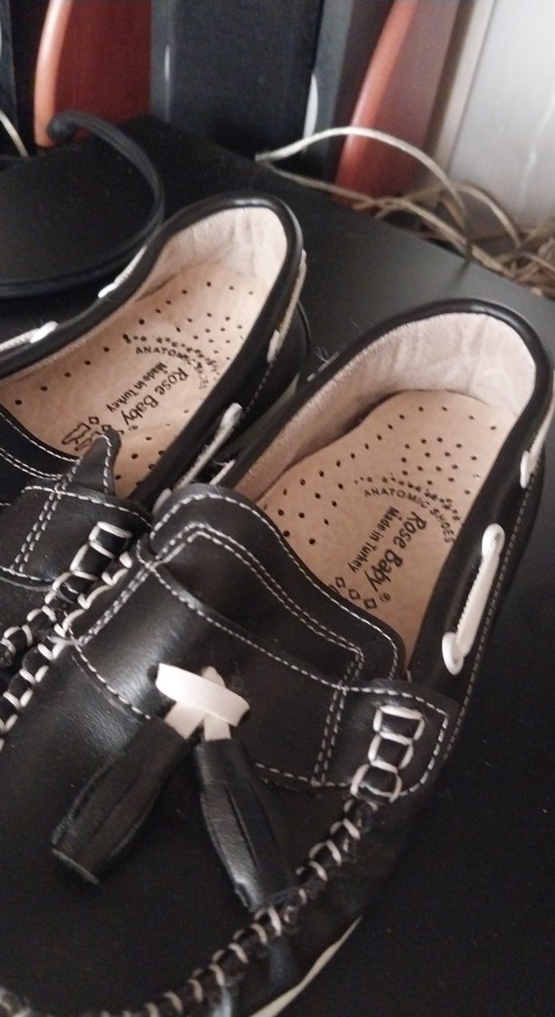 Erkek Çocuk Siyah Deri Tokalı Loafer Ayakkabı - Görsel 2