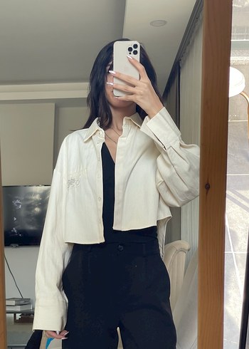 Kadın Keten Midi Ceket - Görsel 3