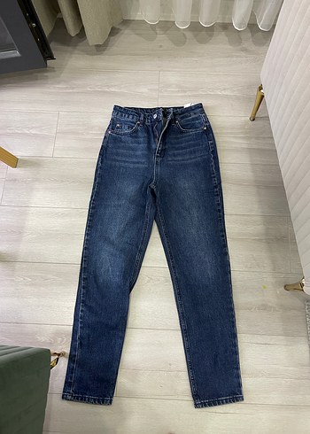 s Beden lacivert Renk Lacivert Midi Denim Kadın Pantolon