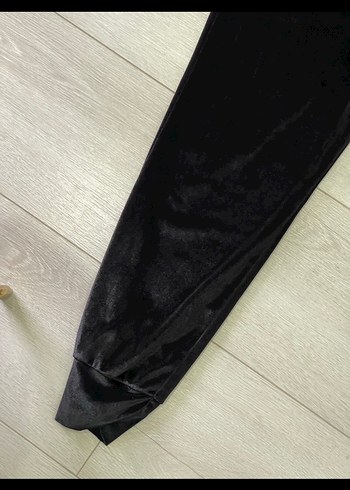 s Beden siyah Renk Siyah Rahat Kesim kadife Kadın Eşofman Altı