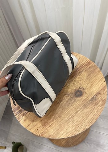  Beden beyaz Renk Minimalist Gri Beyaz Kadın Çanta
